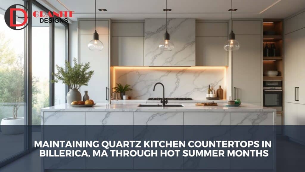 Quartz kitchen countertops in Billerica
